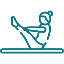 pilates suelo icono